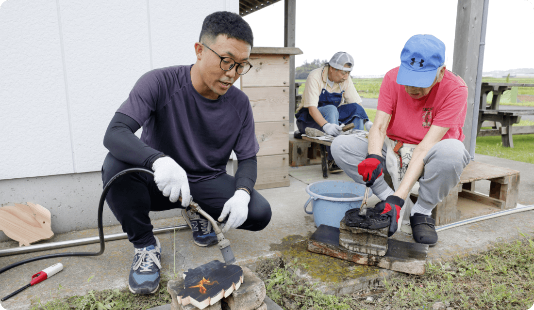 写真：利用者さんからと過ごす時間を大切にできる働き方